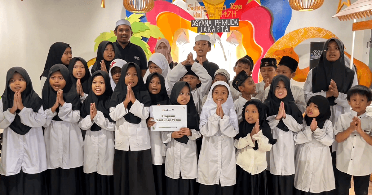 Program Santunan Yatim AgniaCare bersama anak-anak yatim