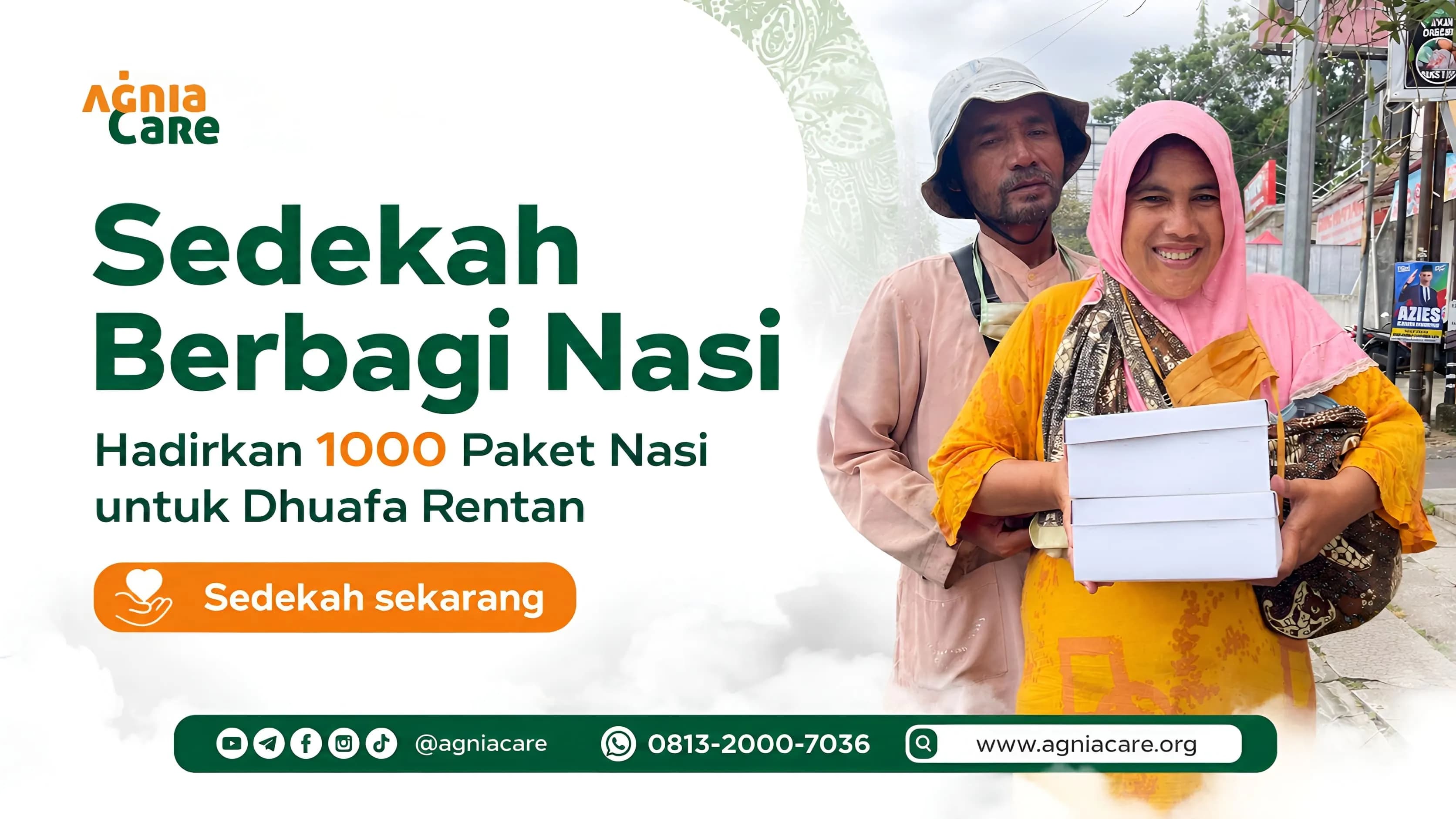 Sedekah Berbagi Nasi Untuk Duafa Rentan